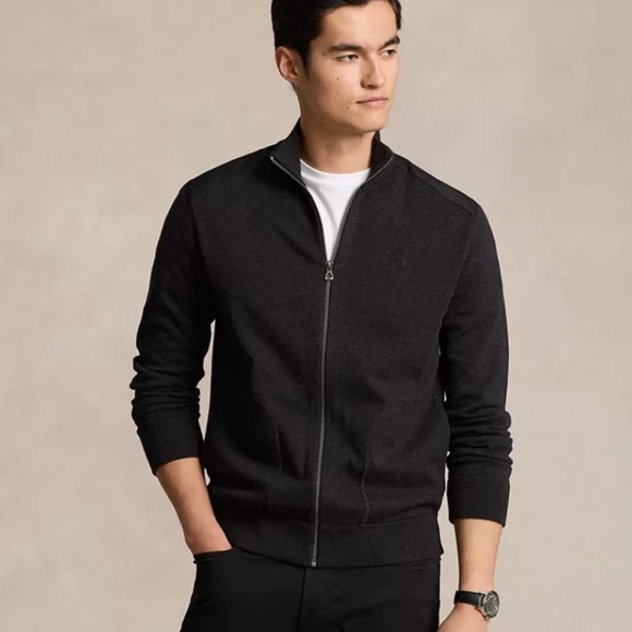 NWT Polo Ralph Lauren Hybrid Full-Zip Mockneck Sweater